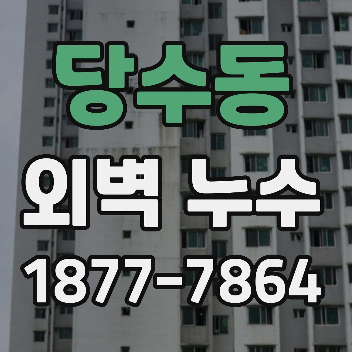 당수동 외벽 누수