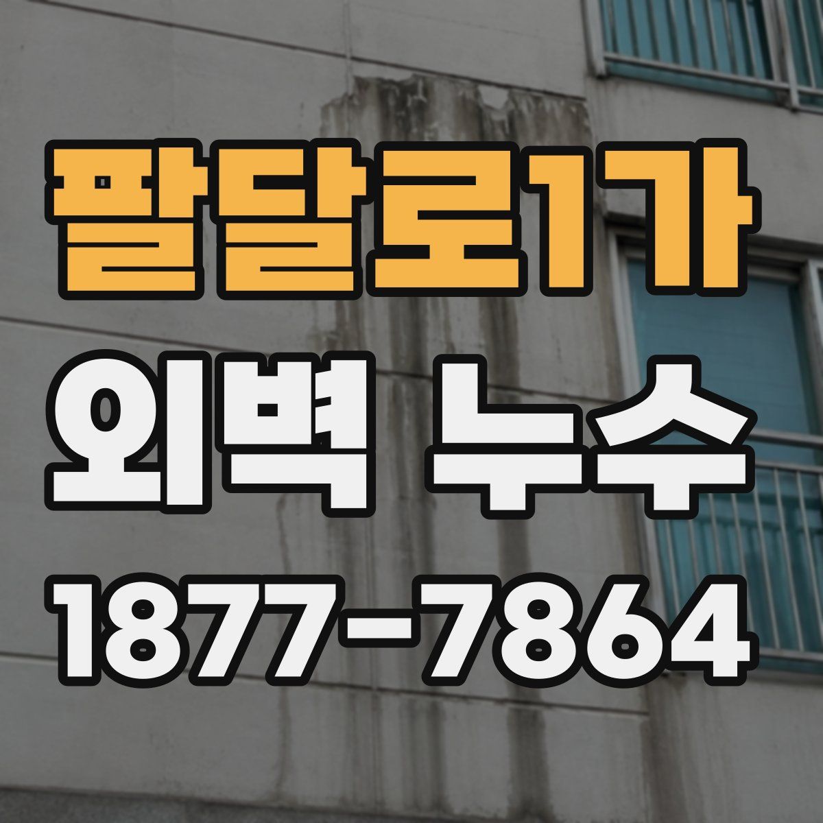 팔달로1가 외벽 누수