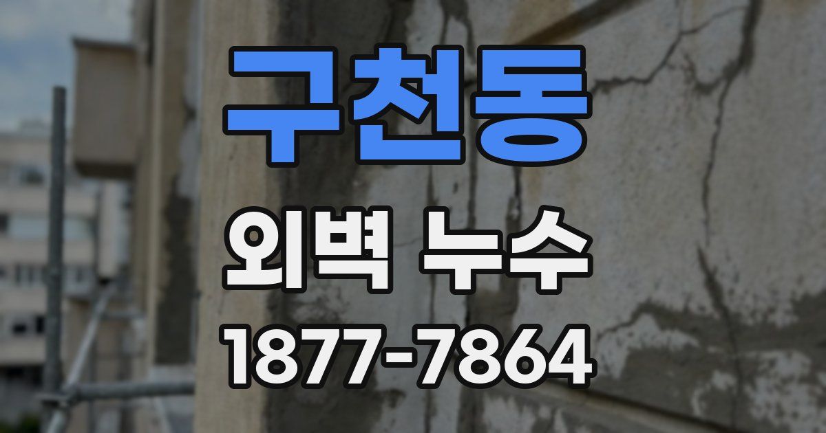 구천동 외벽 누수