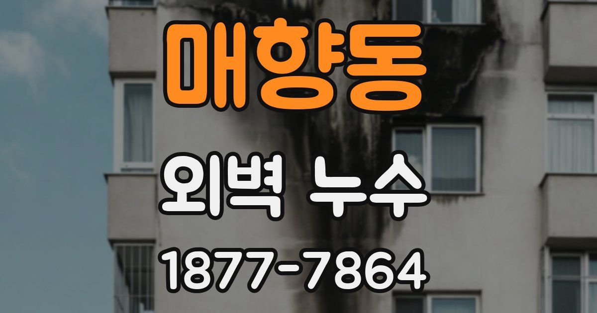 매향동 외벽 누수