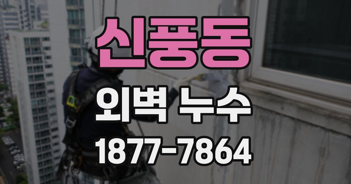신풍동 외벽 누수