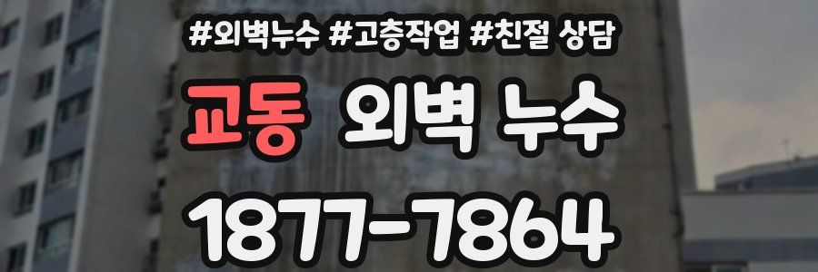교동 외벽 누수