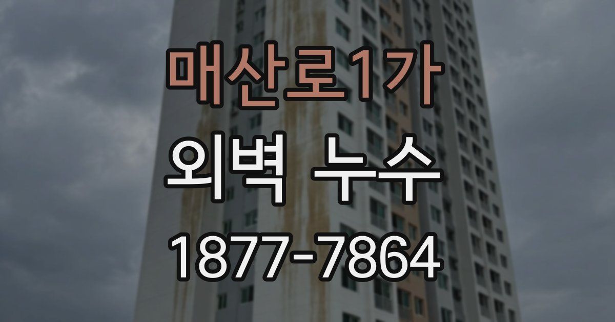 매산로1가 외벽 누수