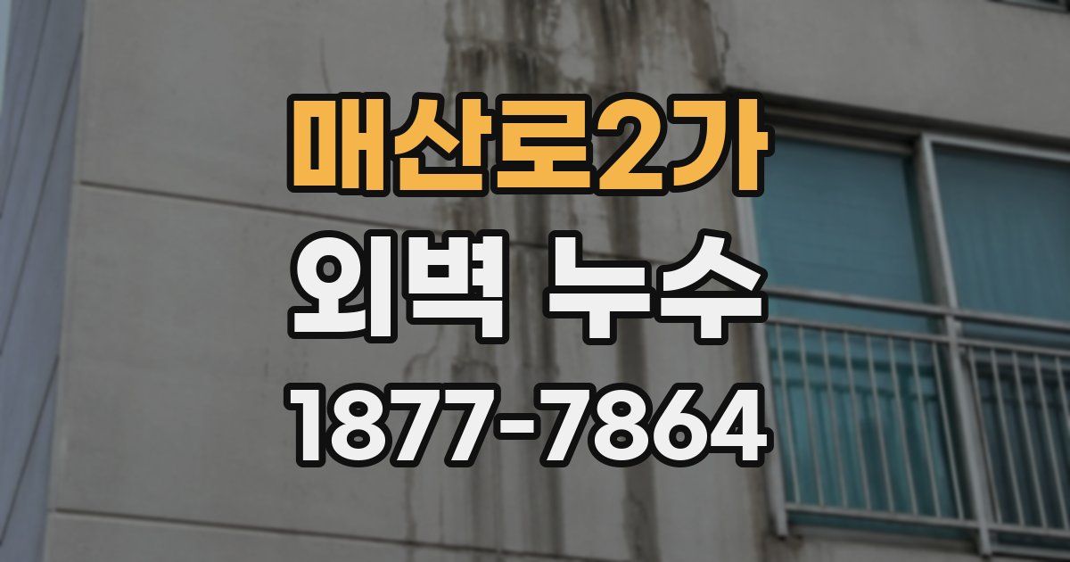 매산로2가 외벽 누수