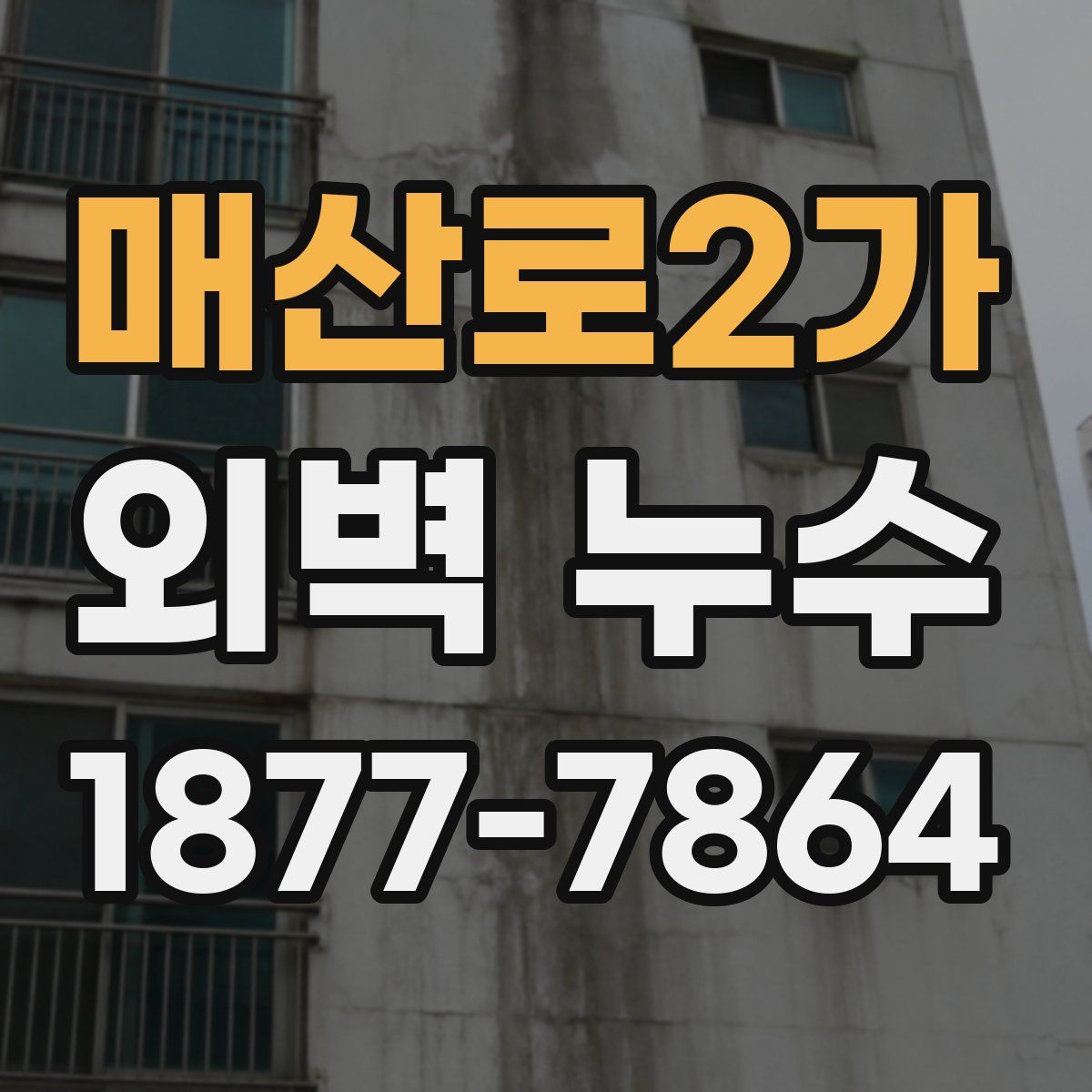 매산로2가 외벽 누수