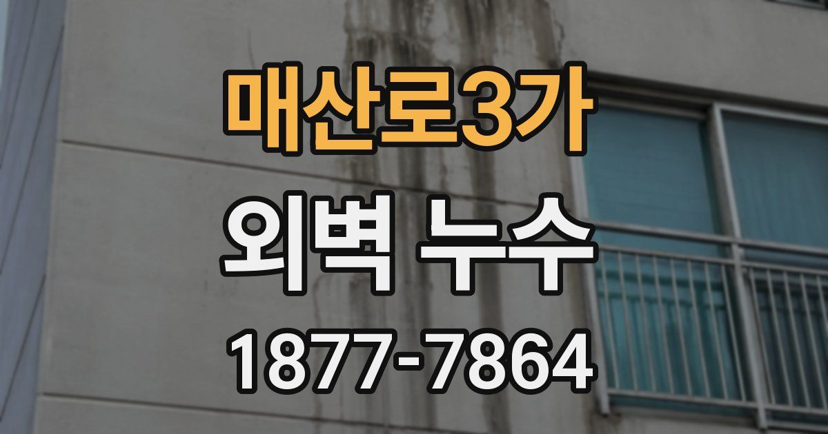 매산로3가 외벽 누수