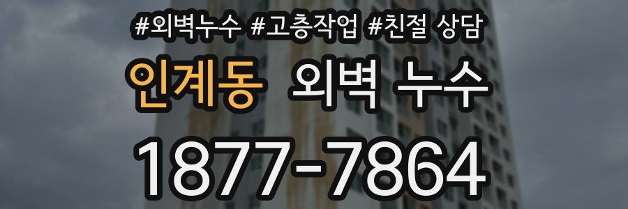 인계동 외벽 누수