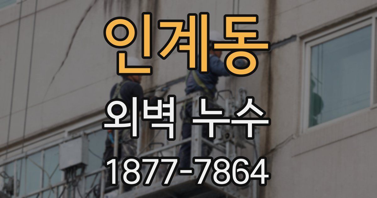 인계동 외벽 누수