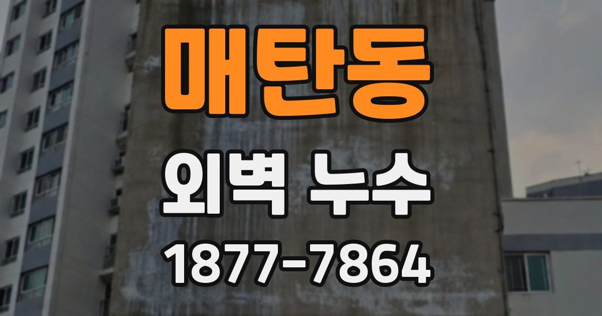매탄동 외벽 누수