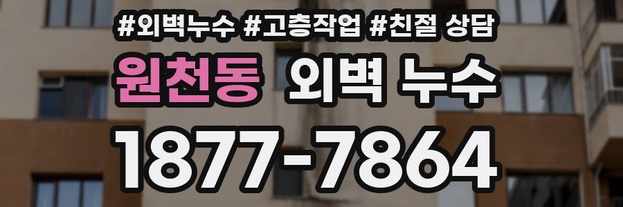 원천동 외벽 누수