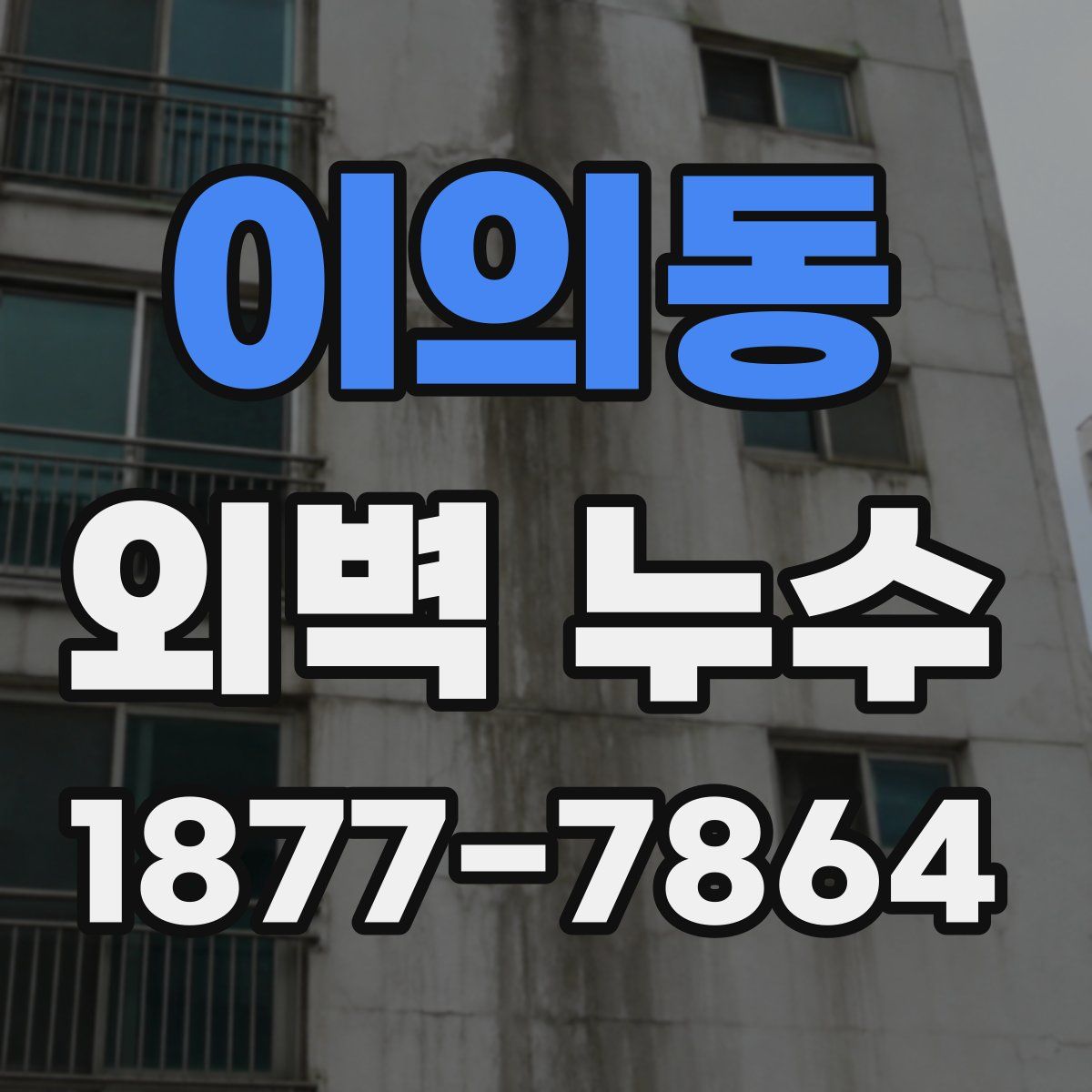 이의동 외벽 누수
