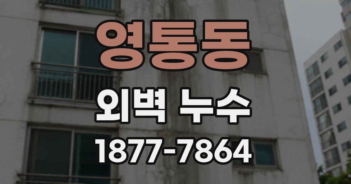 영통동 외벽 누수