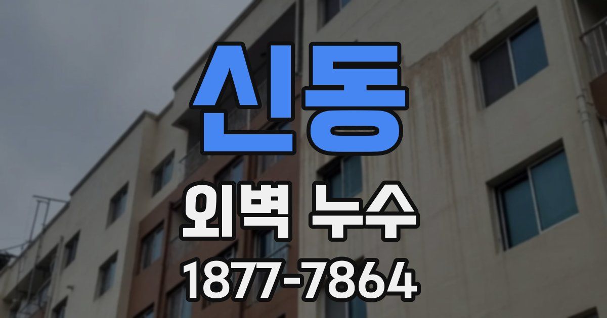 신동 외벽 누수