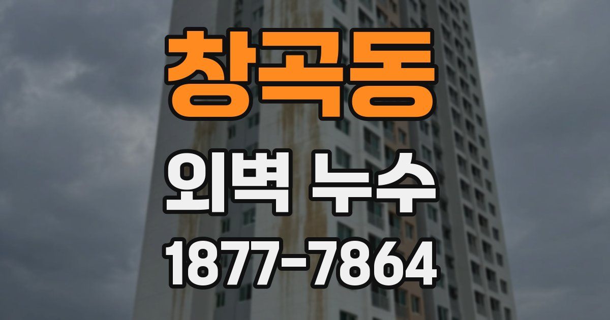 창곡동 외벽 누수