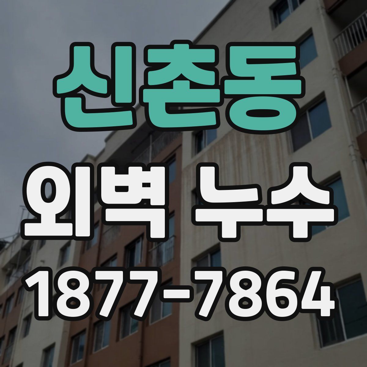 신촌동 외벽 누수