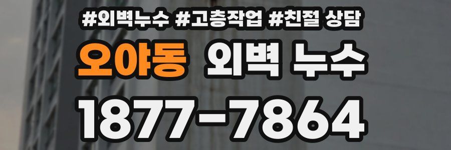 오야동 외벽 누수