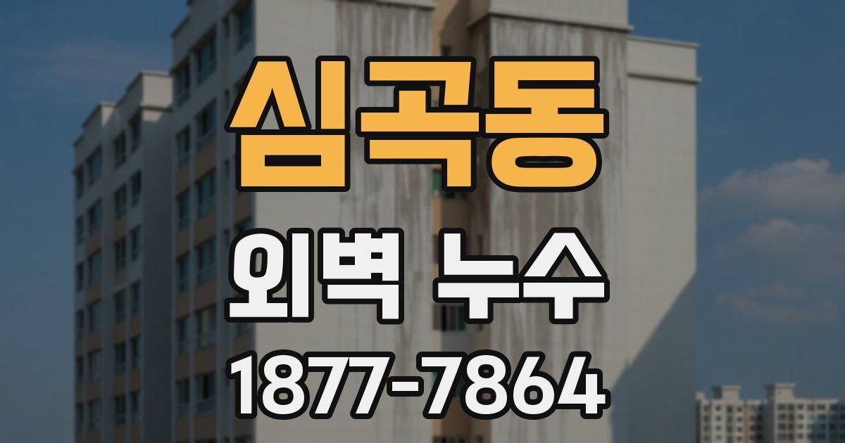 심곡동 외벽 누수
