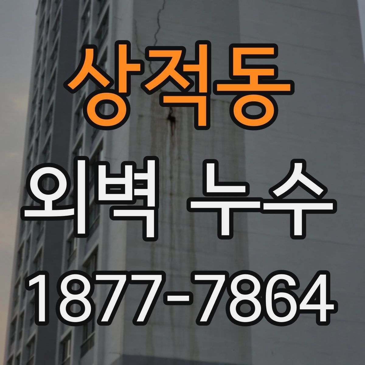 상적동 외벽 누수