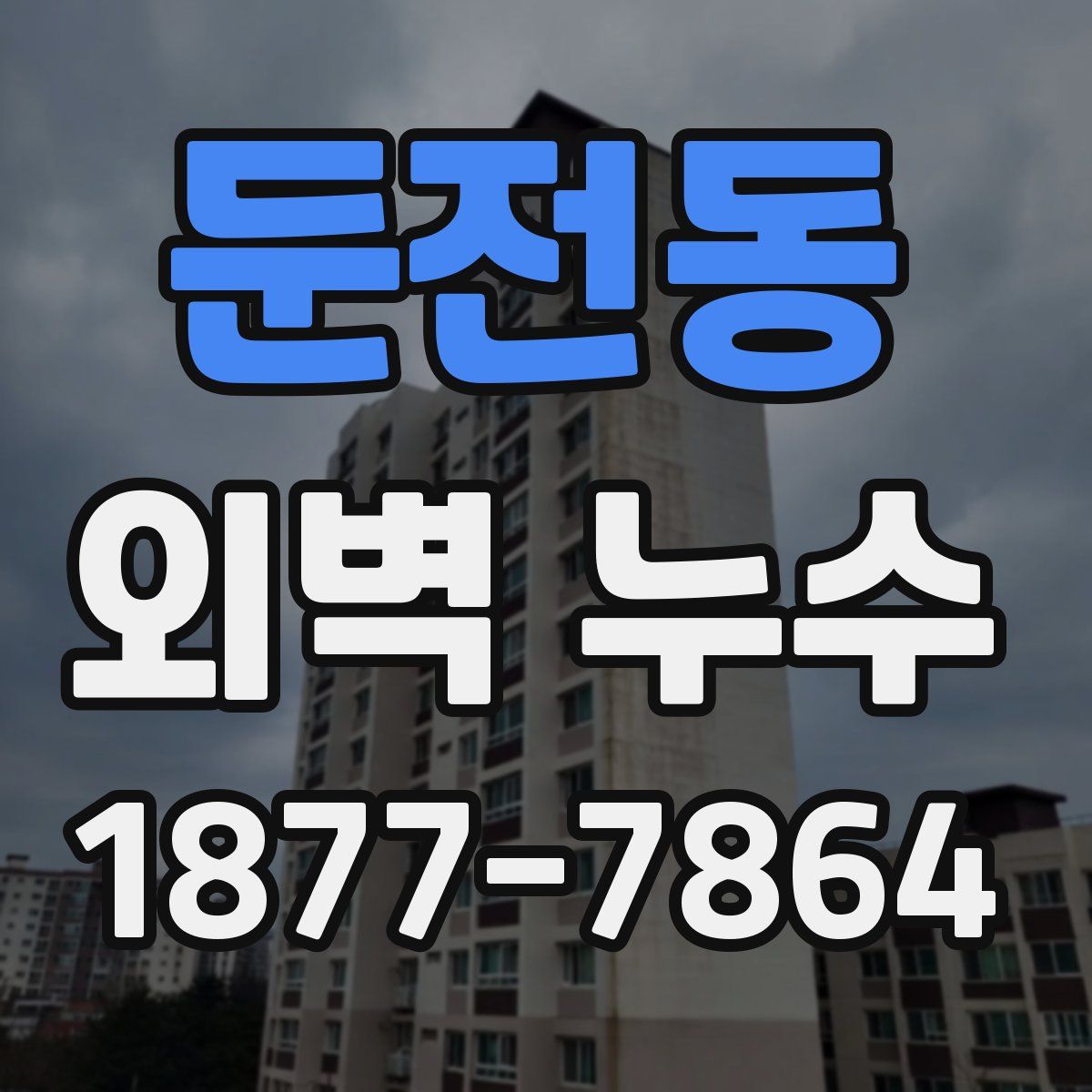 둔전동 외벽 누수