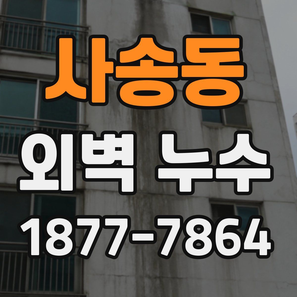 사송동 외벽 누수