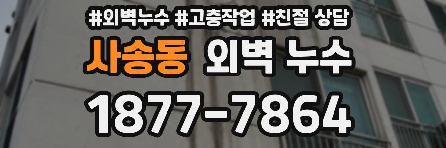 사송동 외벽 누수