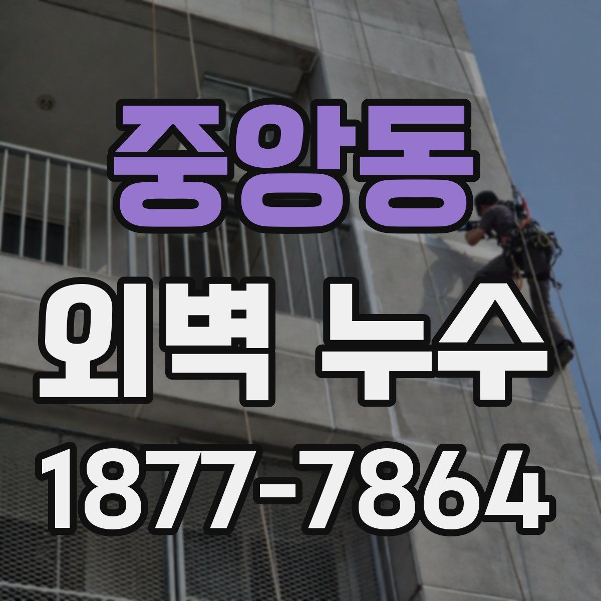 중앙동 외벽 누수