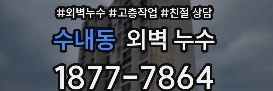 수내동 외벽 누수