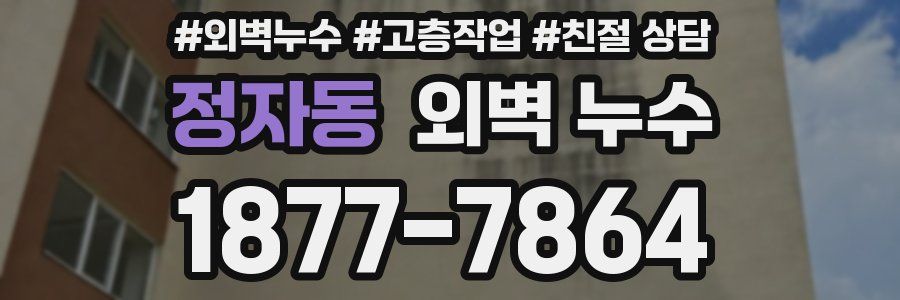 정자동 외벽 누수
