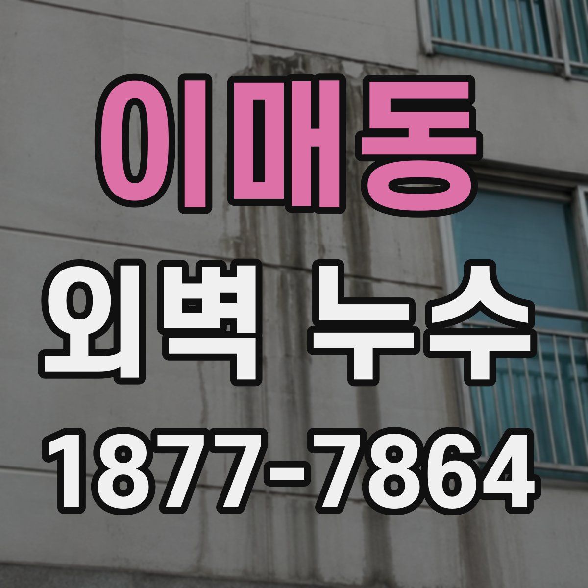 이매동 외벽 누수
