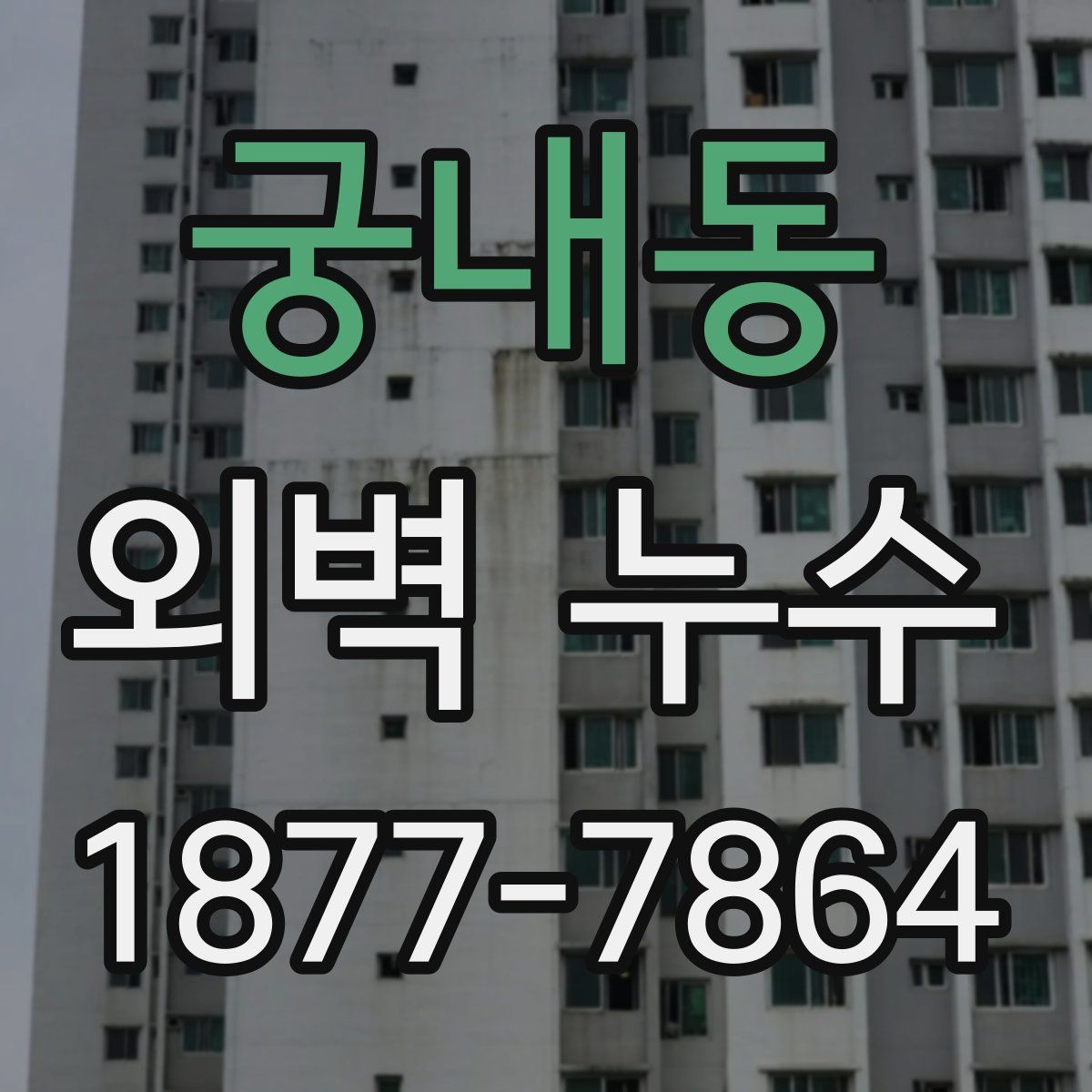 궁내동 외벽 누수