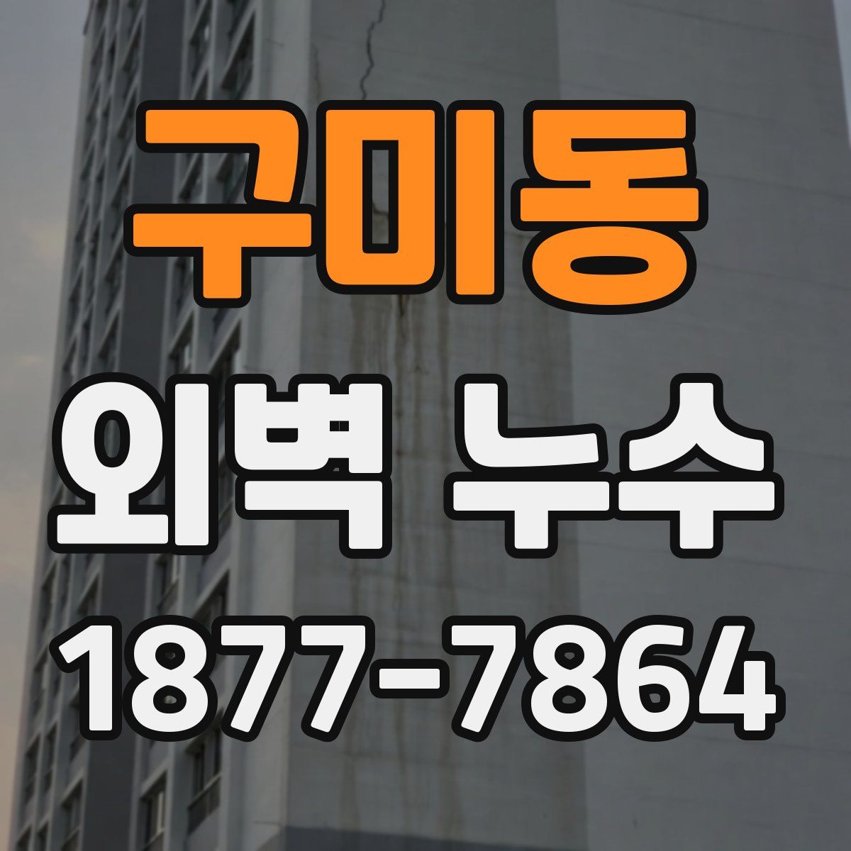구미동 외벽 누수
