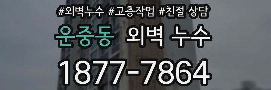 운중동 외벽 누수