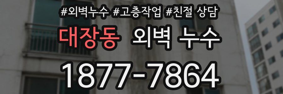 대장동 외벽 누수