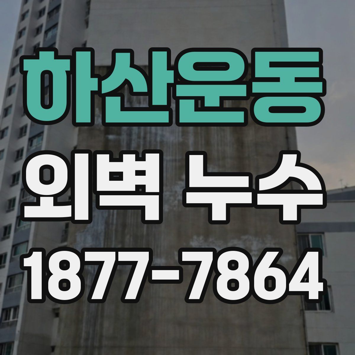 하산운동 외벽 누수