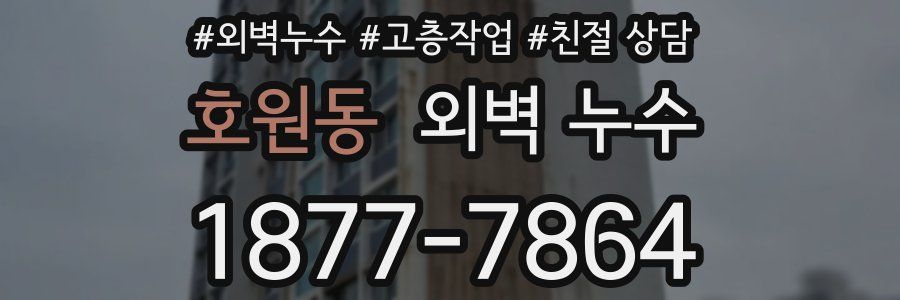 호원동 외벽 누수
