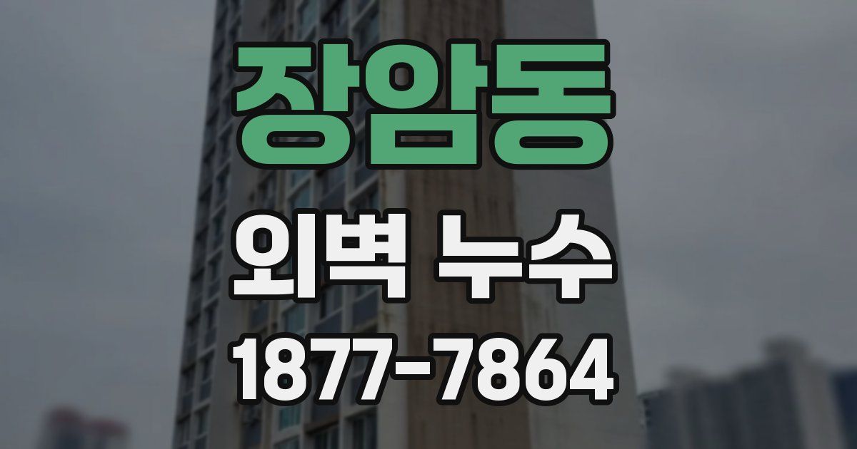 장암동 외벽 누수