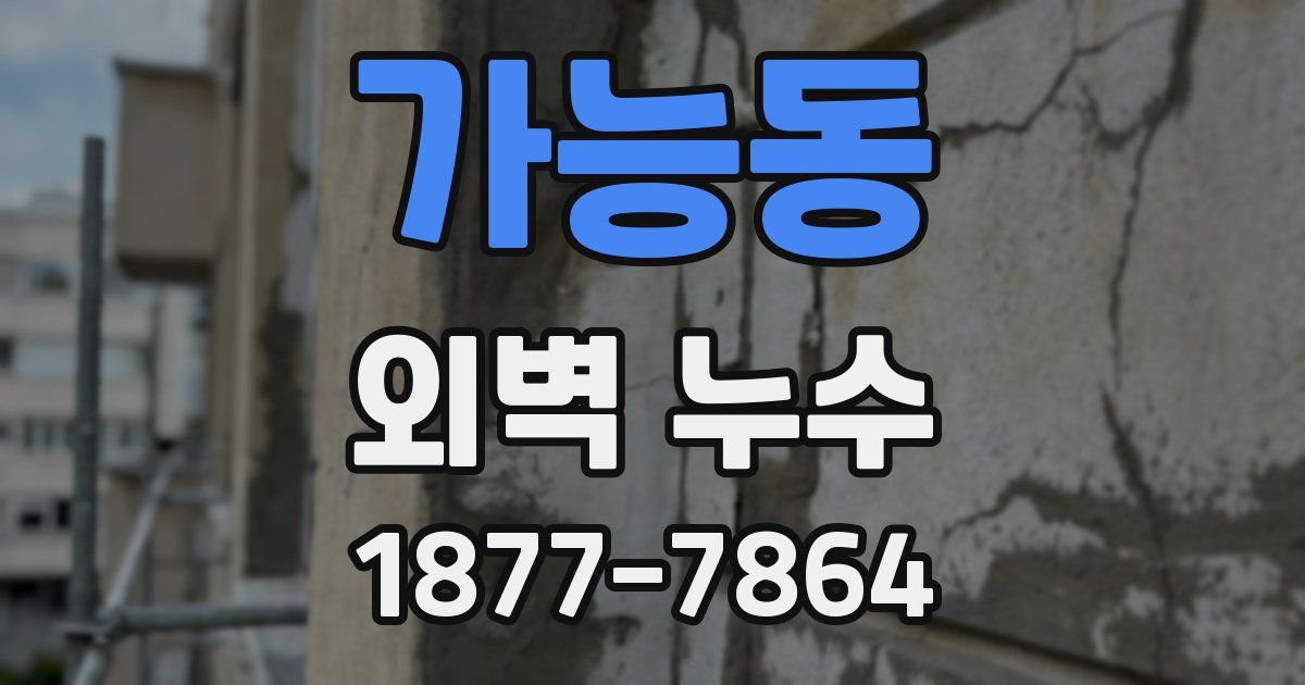 가능동 외벽 누수