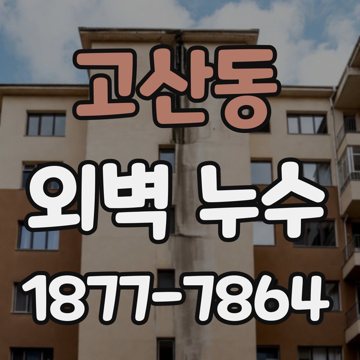 고산동 외벽 누수