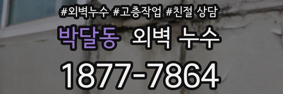 박달동 외벽 누수