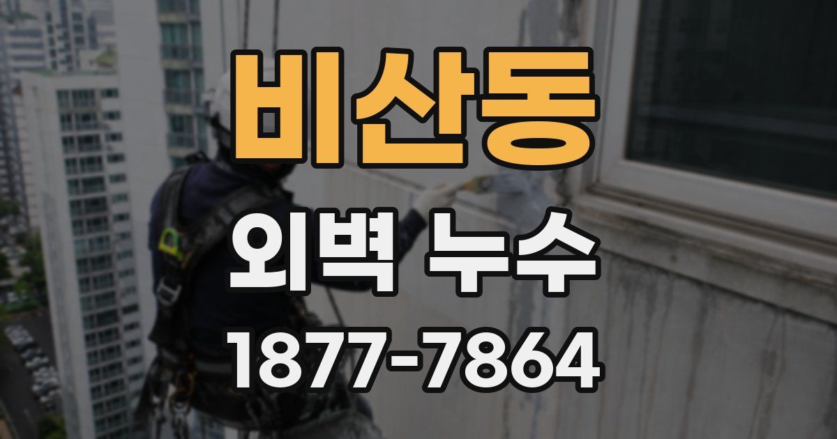 비산동 외벽 누수