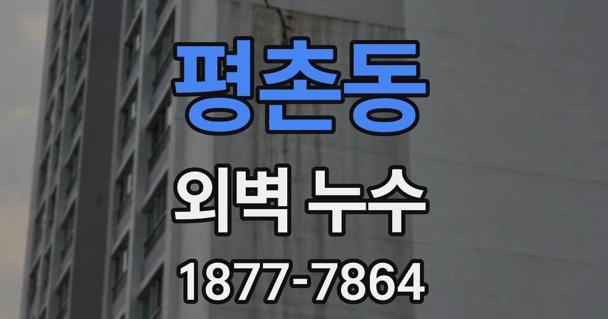 평촌동 외벽 누수