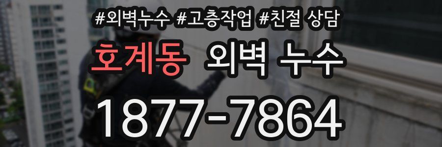 호계동 외벽 누수