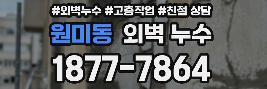 원미동 외벽 누수