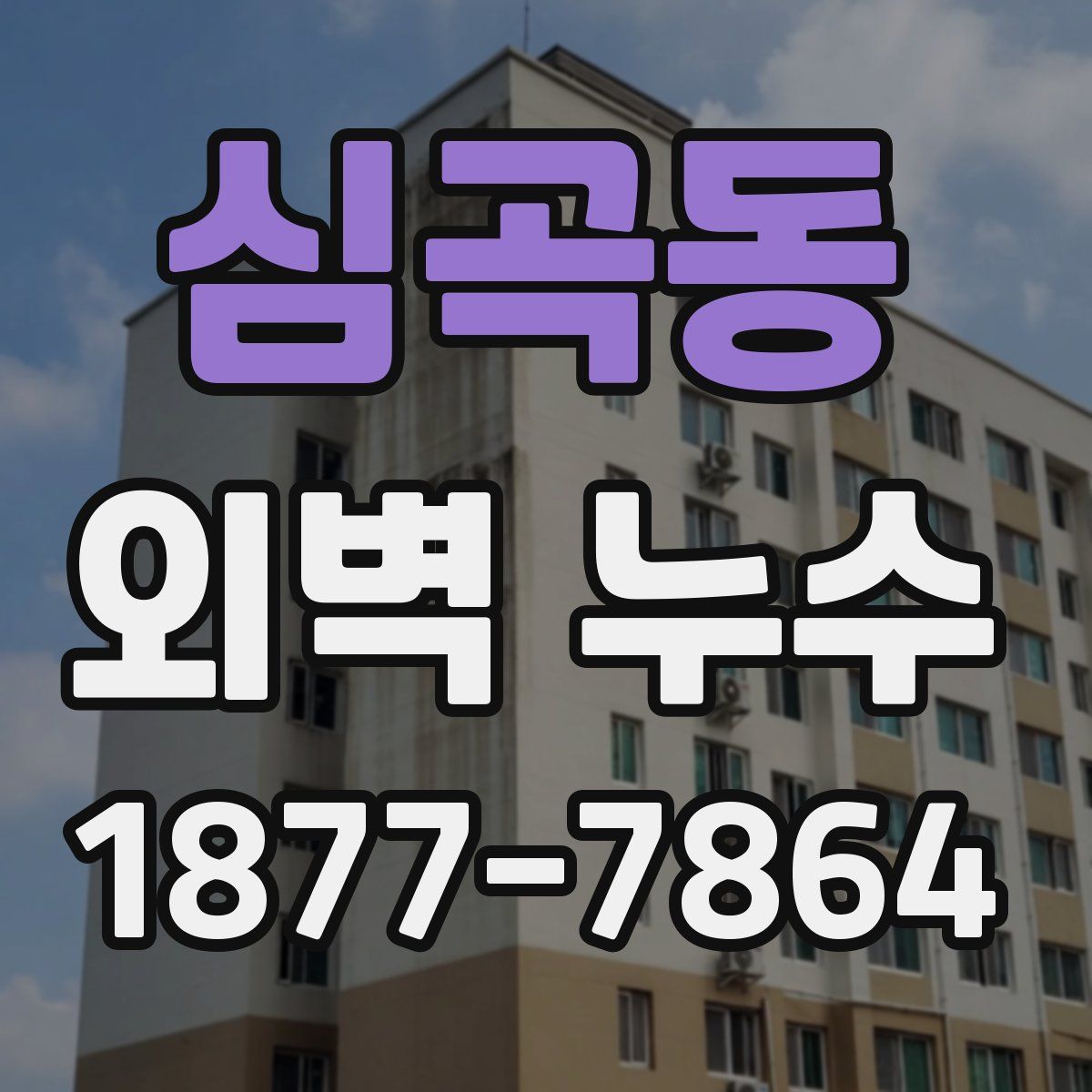 심곡동 외벽 누수