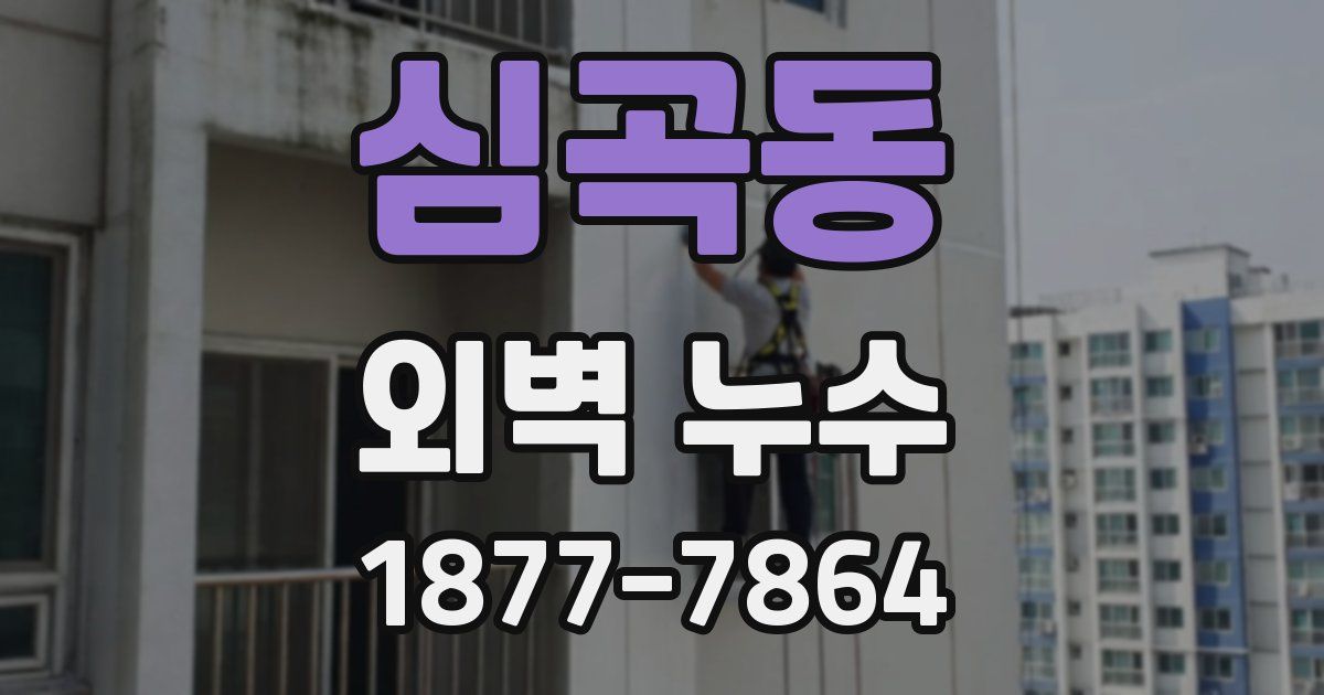 심곡동 외벽 누수
