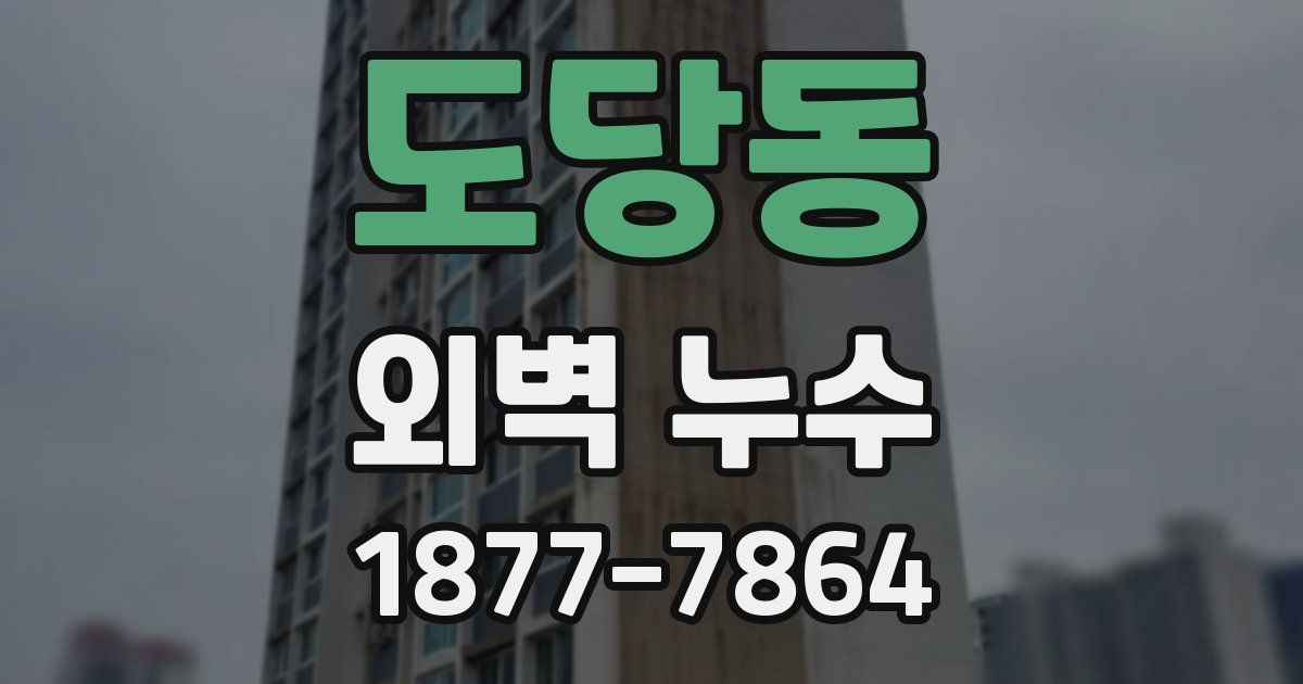 도당동 외벽 누수