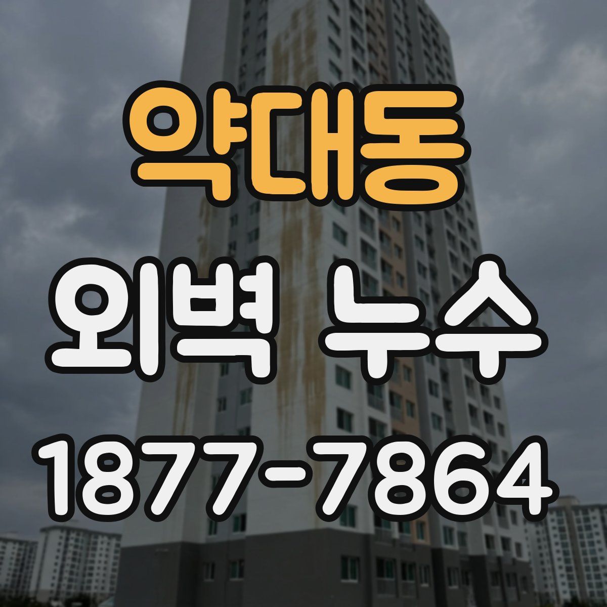 약대동 외벽 누수