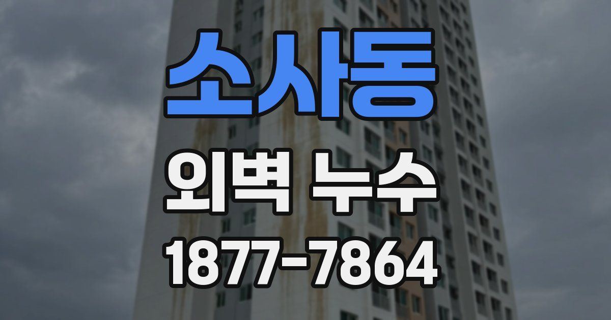 소사동 외벽 누수
