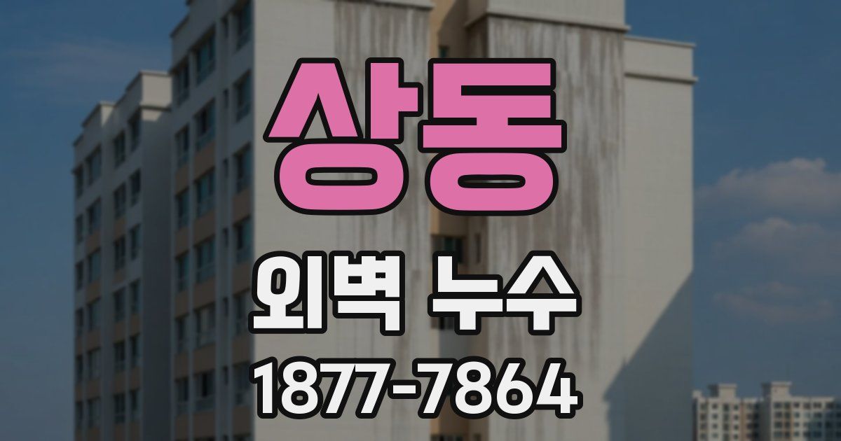 상동 외벽 누수