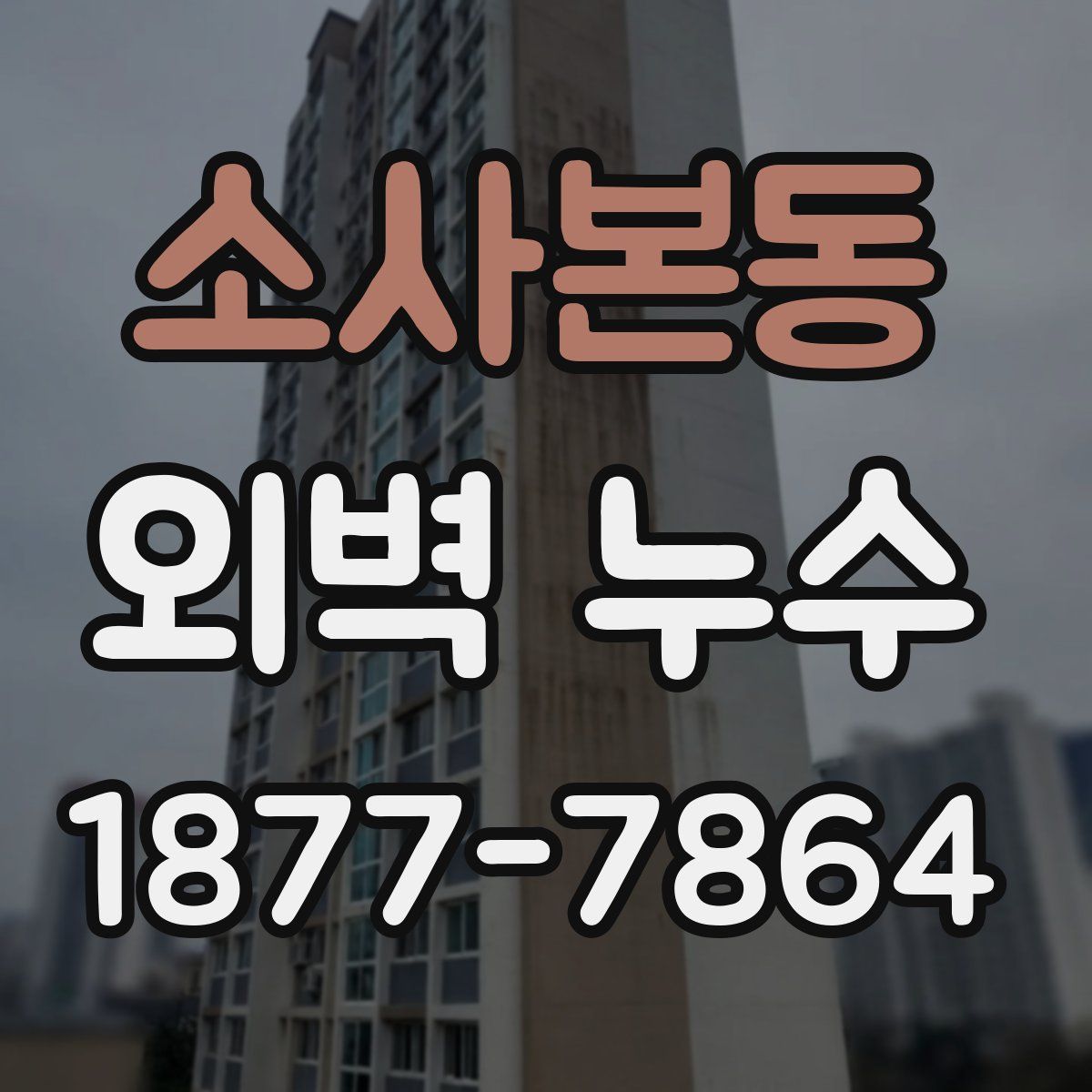 소사본동 외벽 누수